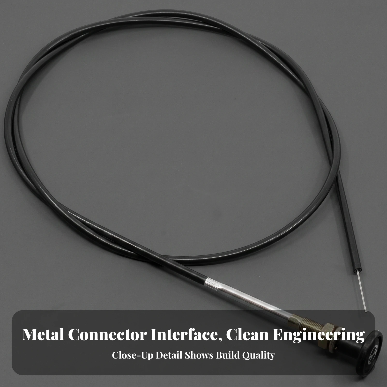 Choke Control Cable Sturdy Choke Cable with Knob Corrosion-Resistant Weather-Resistant for Lawn Mower Repair