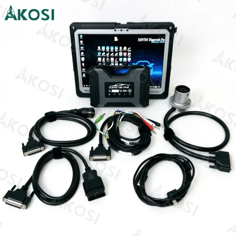 

Диагностический комплект SUPER MB PRO M6 Star Diagnosis для автомобилей без ЭБУ с мультиплексором, кабелем LAN + основным тестовым кабелем OBD2 16pin + планшетом CF33 для диагностики легковых и грузовых автомобилей