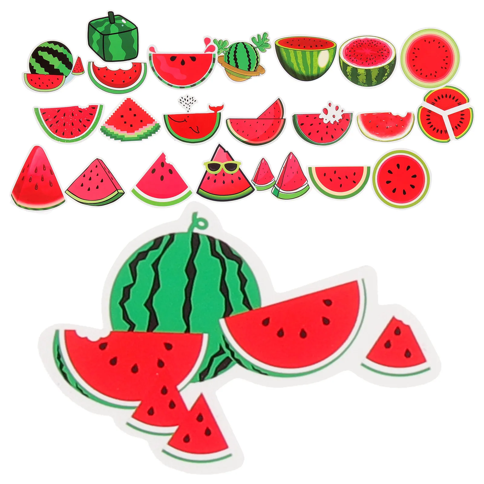 

50Pcs Watermelon Stickers Summer Party Decorations Birthday Fruit Stickers Adorable Decals for Scrapbooks Watermelon Decorations