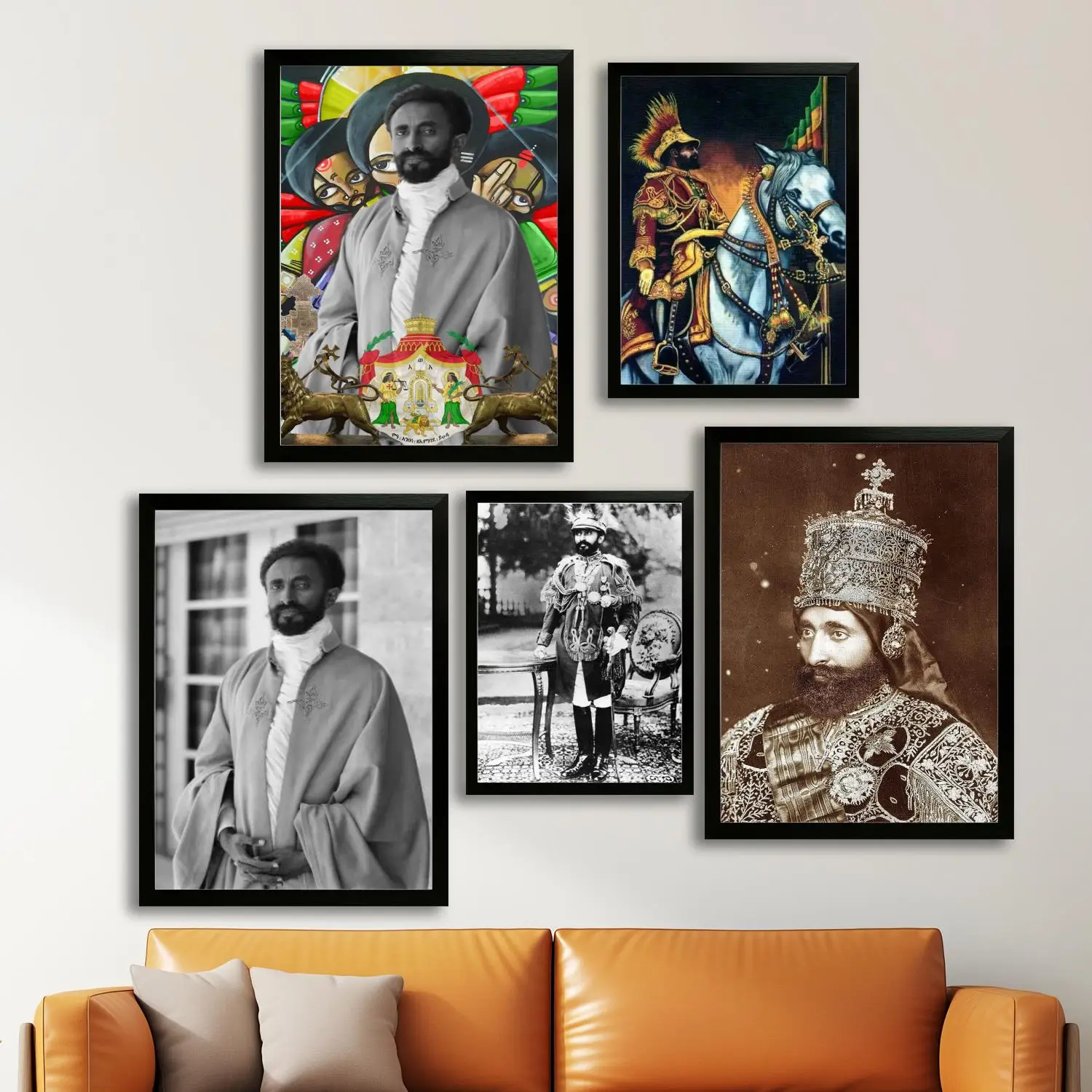 Haile Selassie Canvas Art Poster and Wall Art Picture Print, Modern Family Bedroom Decor Posters,Decorative painting