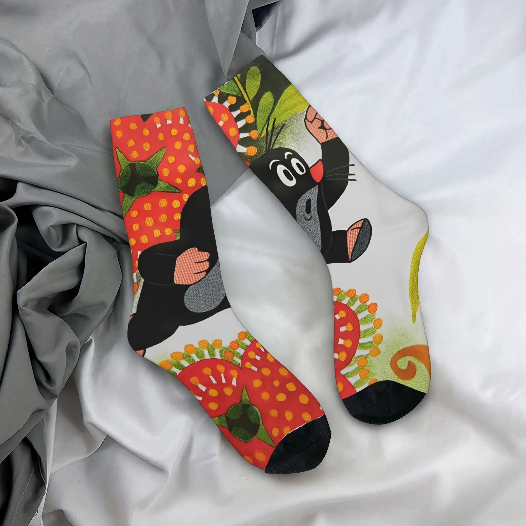 

Men's Socks The Little Mole Stockings Autumn Harajuku Quality Socks Graphic Cycling Anti Slip Socks