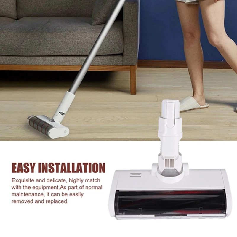 For Xiaomi K10/G10 Xiaomi 1C/Dreame V8/V9B/V9P/G9 Vacuum Cleaner Electric Floor Brush Head LED Light Cleaning Brush