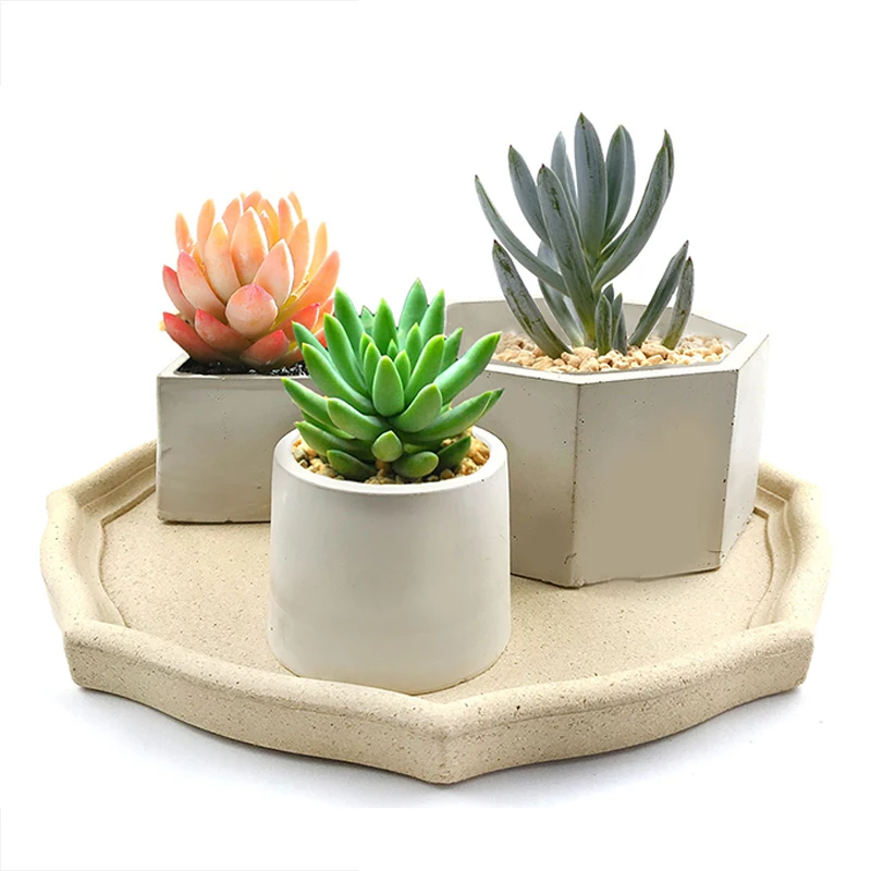 New Large Flower Pot Silicone Mold for DIY Hexagonal Concrete Mold Square Epoxy Resin Molds Holder Crystal Epoxy Clay Mould