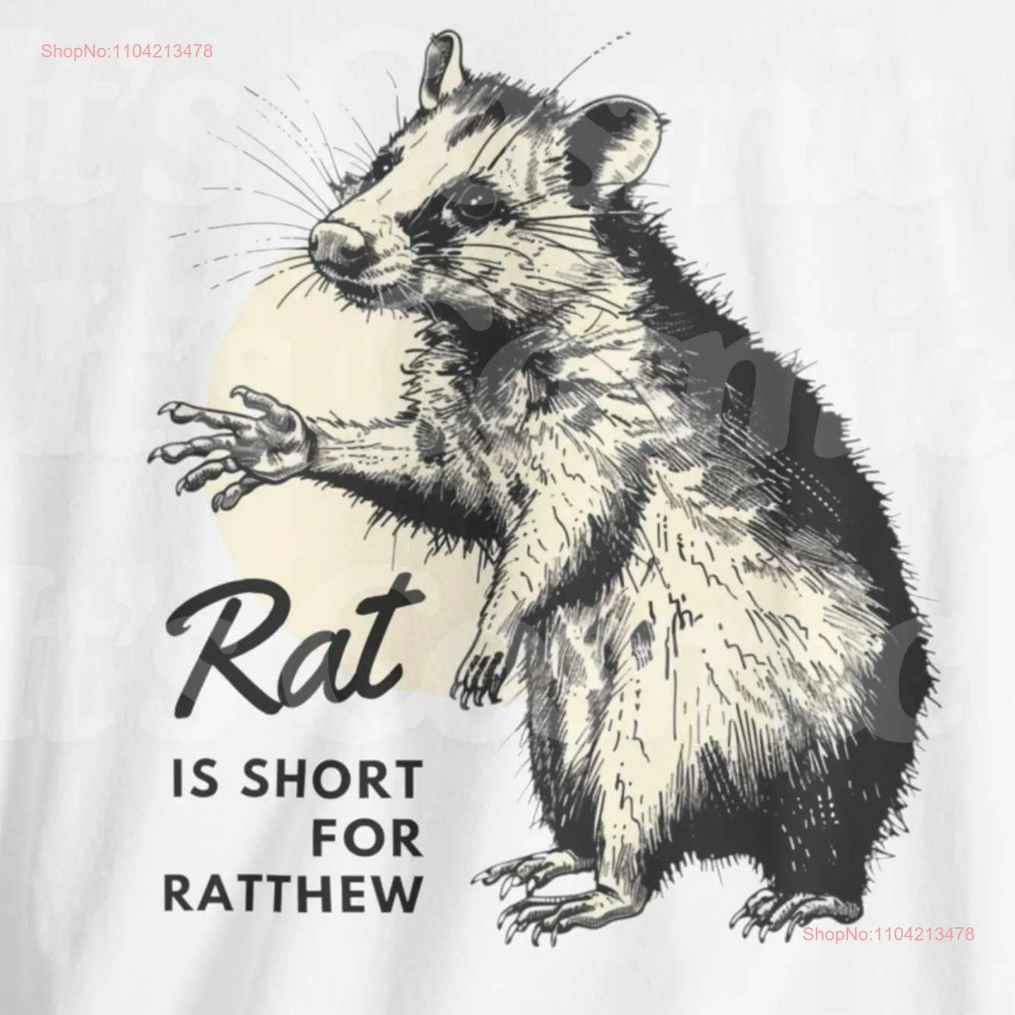 Rat Is Short For Ratthew Meme Oddly Specific T Shirt Cursed Funny long or short sleeves