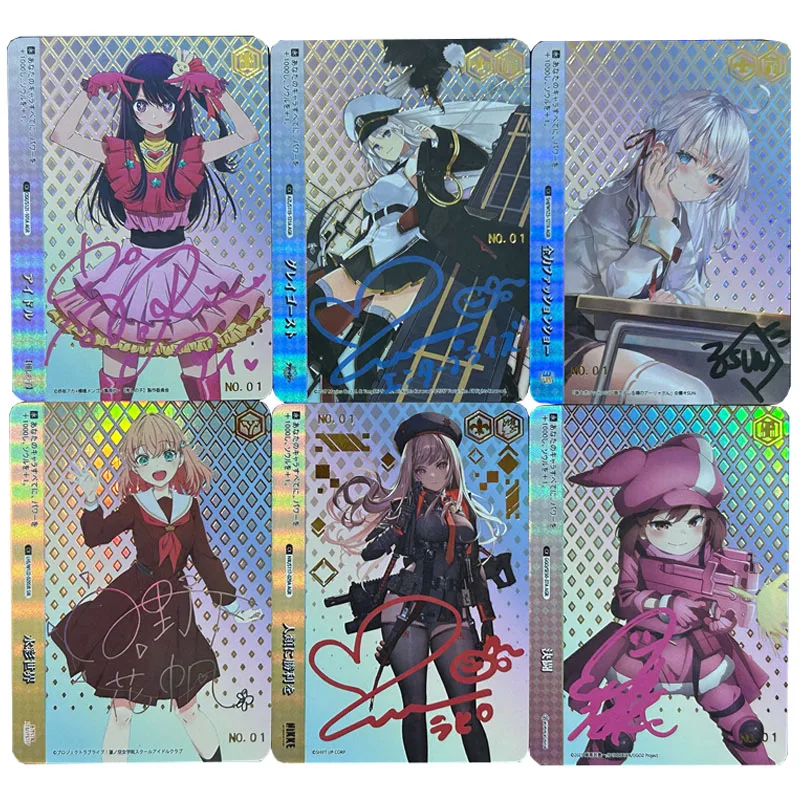 

6pcs/set Nikke: The Goddess of Victory WS DIY self-made Color Flash Card ACG Anime Game Collection Card Gift Toy 63*88mm