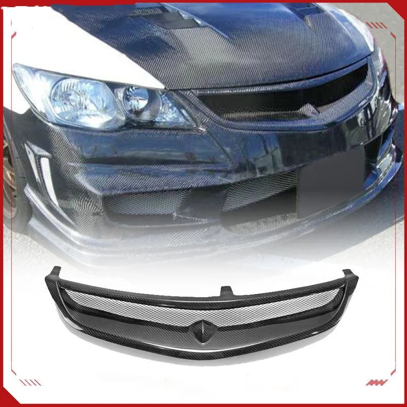 

Compatible with Honda Civic FD2 Siming Carbon Fiber Modified Parts FEELS Front Bumper Front Face Ghost Mask Middle Mesh Cover