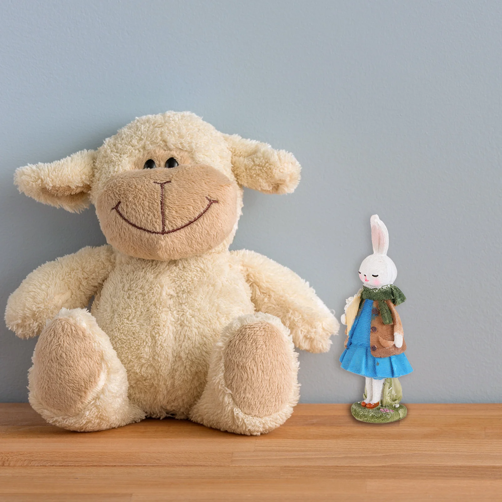 

Rabbit Figure Resin Material Practical Indoor Outdoor Decor Party Favors Easter Decoration Garden Miniature