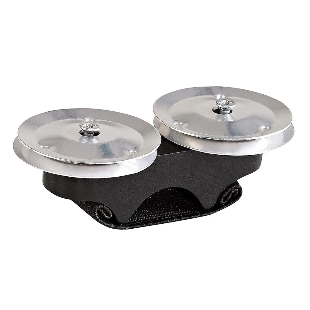 

Hand Bell Rhythm Toy Knocking Music Educational Aluminum Finger Wood Kids Musical Instrument