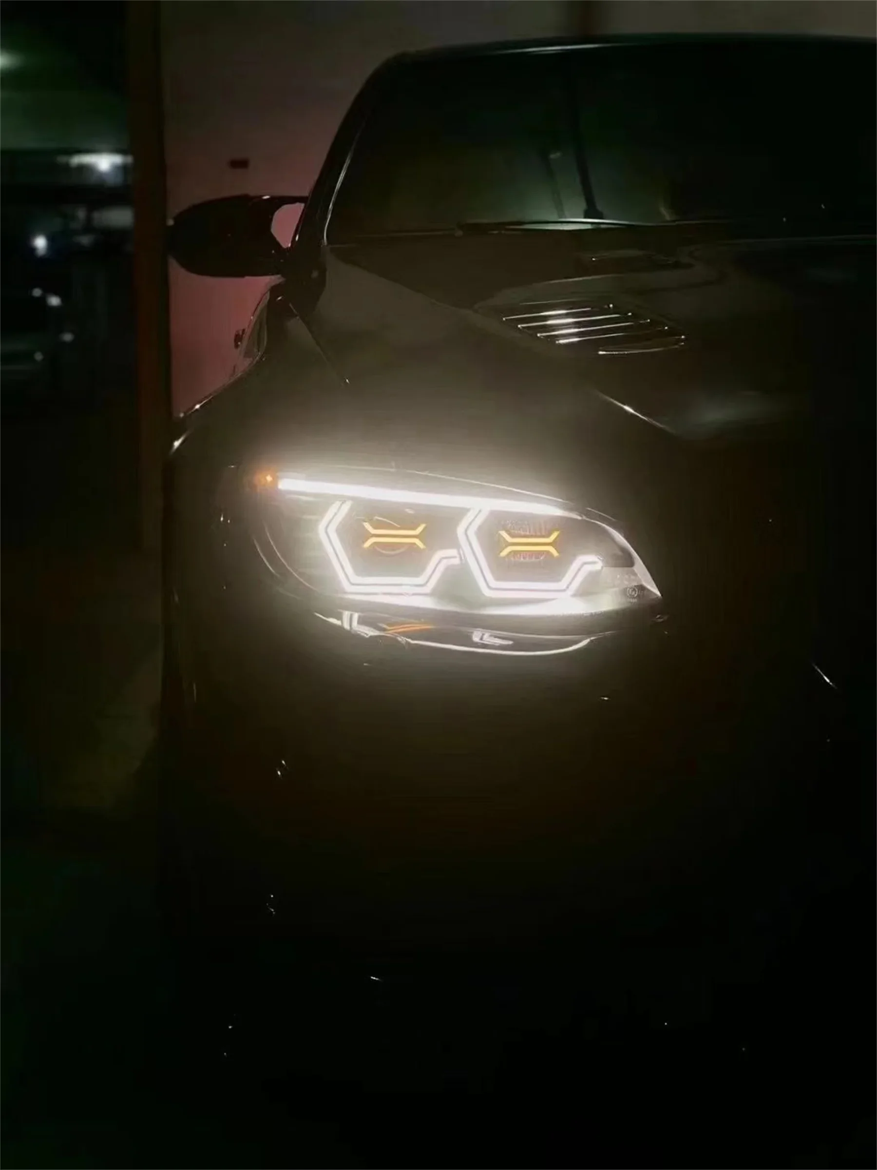 

Передняя фара светодиодная для BMW e92 m3 7000, дневные ходовые огни, указатель поворота