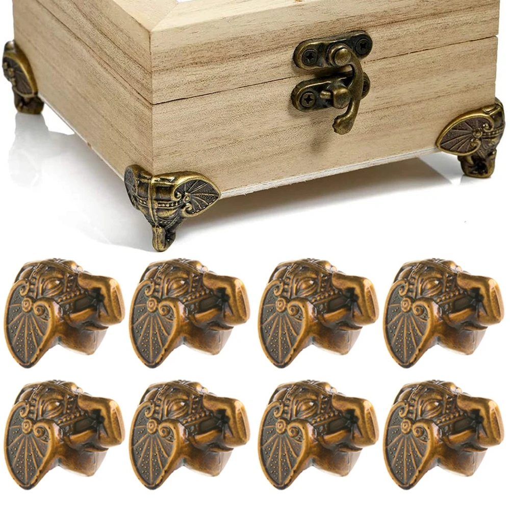 Table Leg Decoration Wine Boxes Hardware Plastic Furniture Corner Protector Jewelry Box Feet Wood Case Legs Corner Brackets