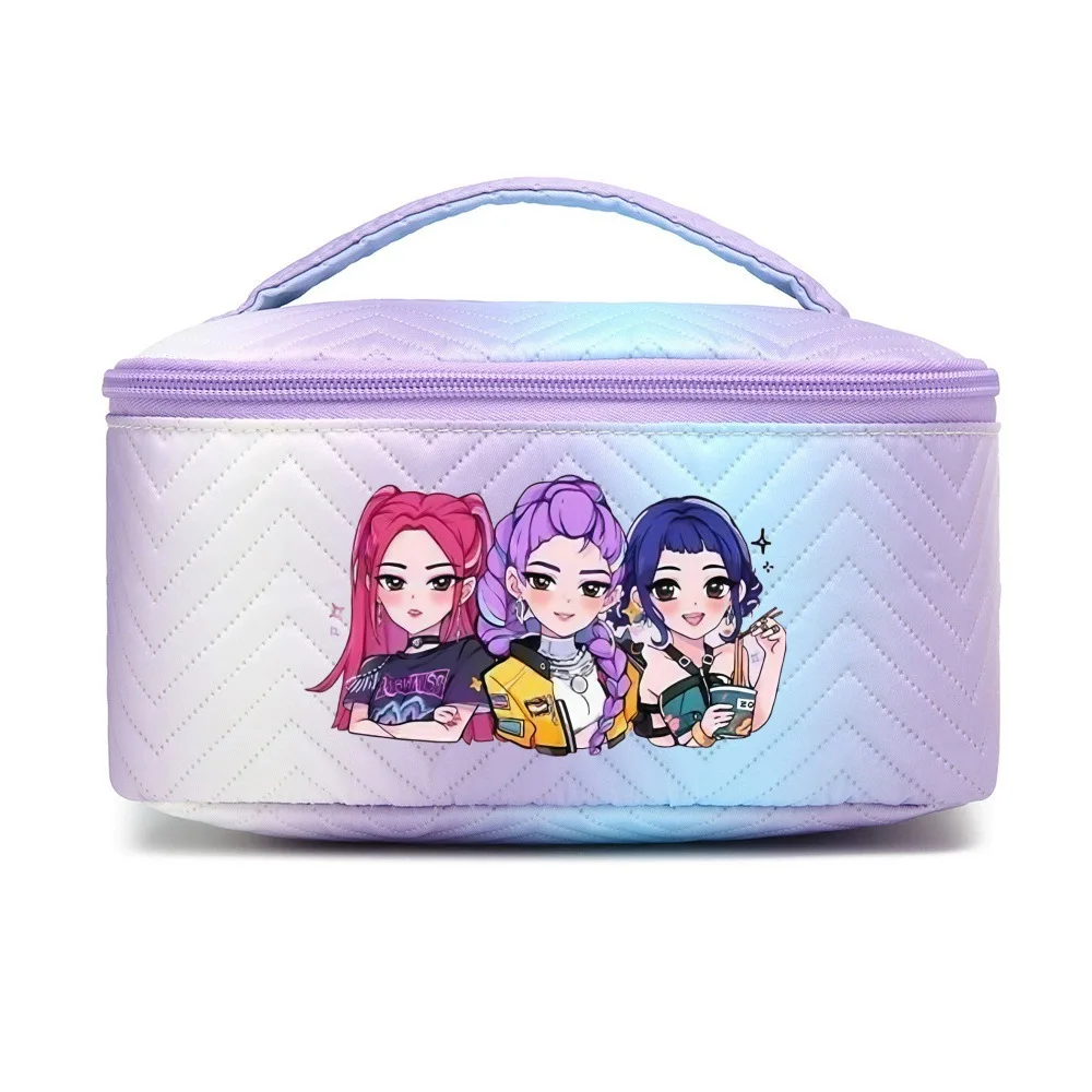 

Kpop Demon Hunters Makeup Bag Large Capacity New Portable Compact Toiletry Bag Style Storage Pouch Cosmetic Case Christmas Gift