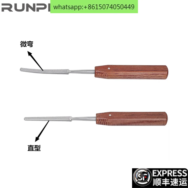 

Wooden handle bone file, curved, straight, width 5mm Small animal orthopedic instrument