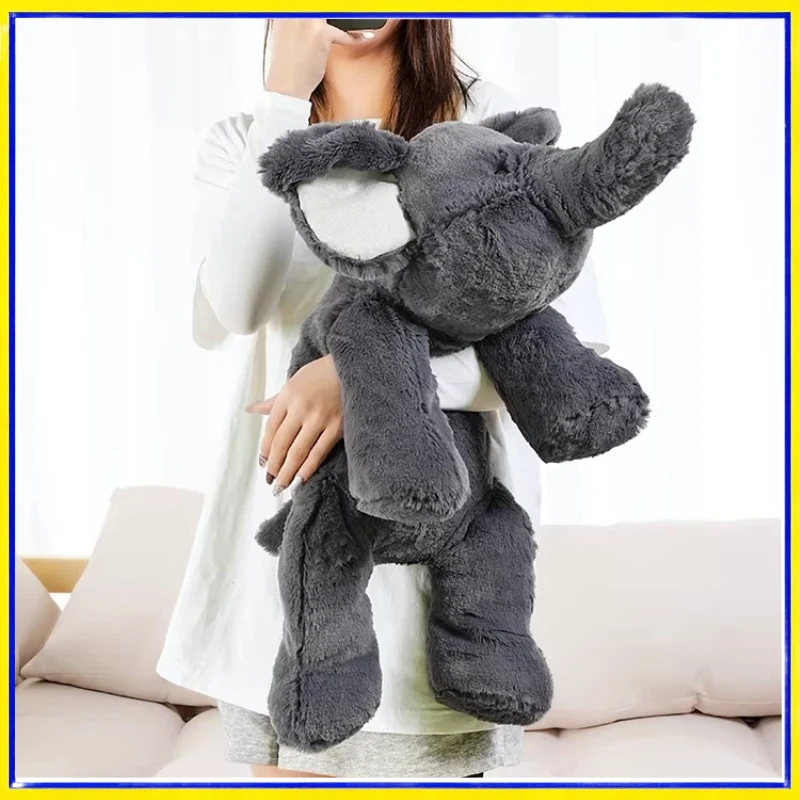 

Мягкая плюшевая игрушка-слоник Hugs Baby, серая, милая, для сна и отдыха, подушка-компаньон, подарок для девочек на день рождения