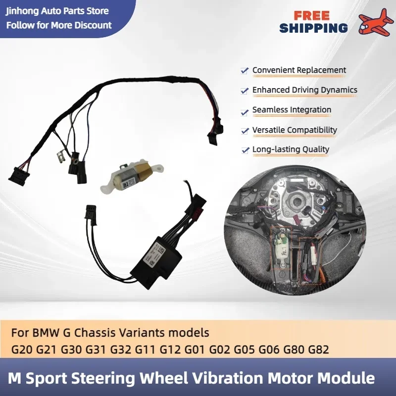Steering wheel vibration motor module for BMW G-series models G20