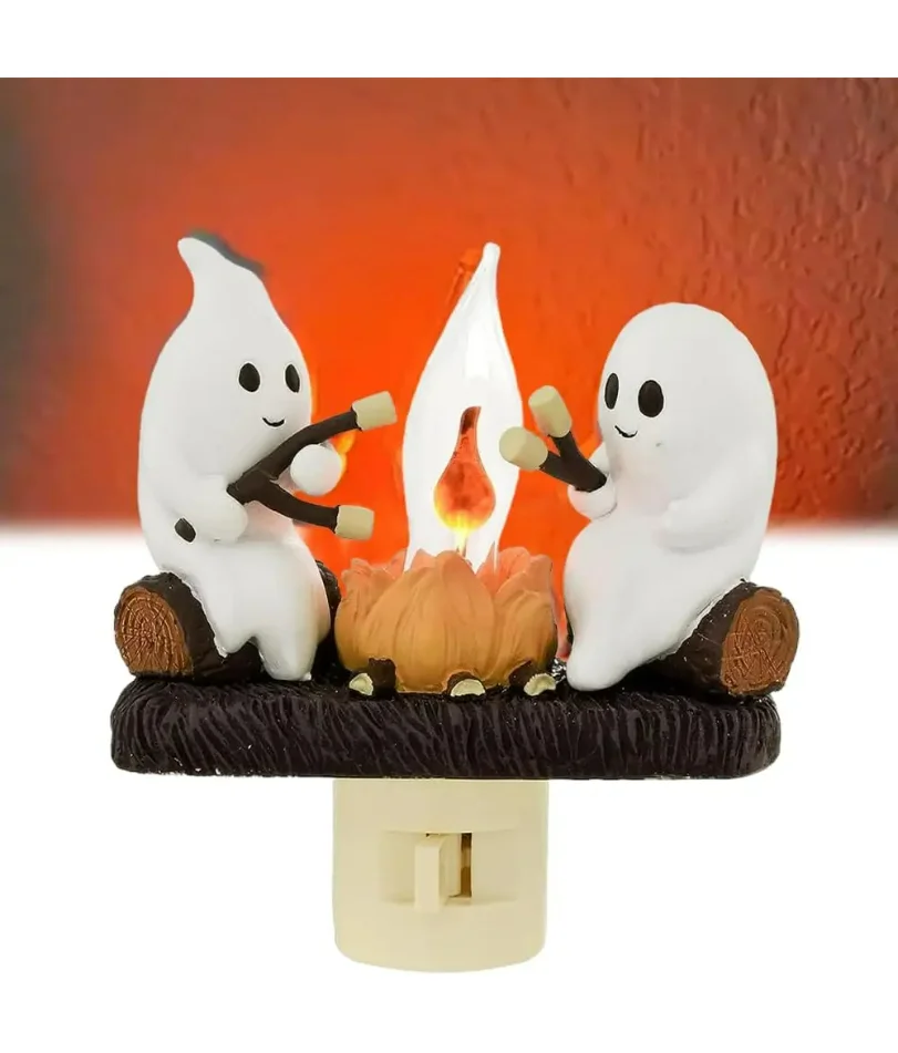 

NEW Ghost Campfire Flickering Halloween Night Light 3D LED Small Campfire Light For Indoor Halloween Decorations