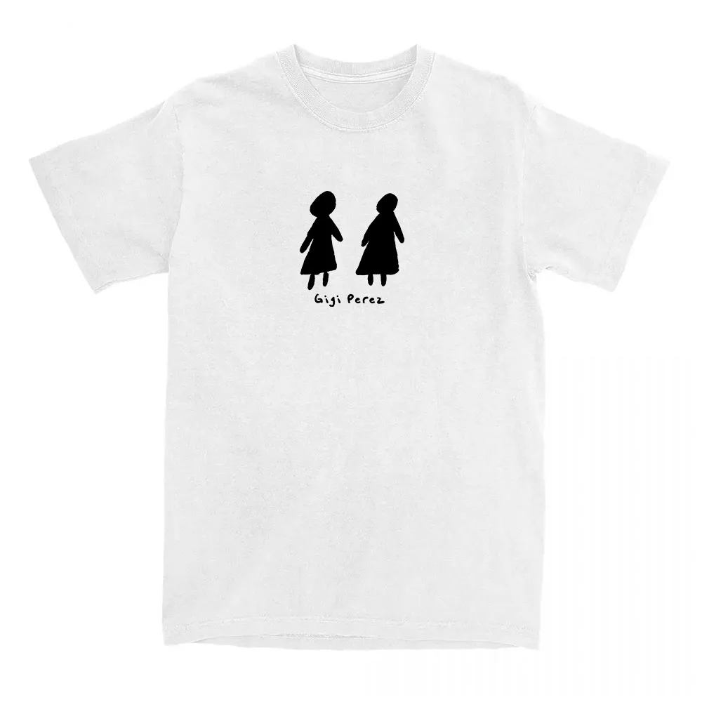 Camiseta blanca con Logo de Gigi Perez en la playa, en cada vida 2025, nuevas camisetas de verano de algodón, camiseta de manga corta para mujer, ropa