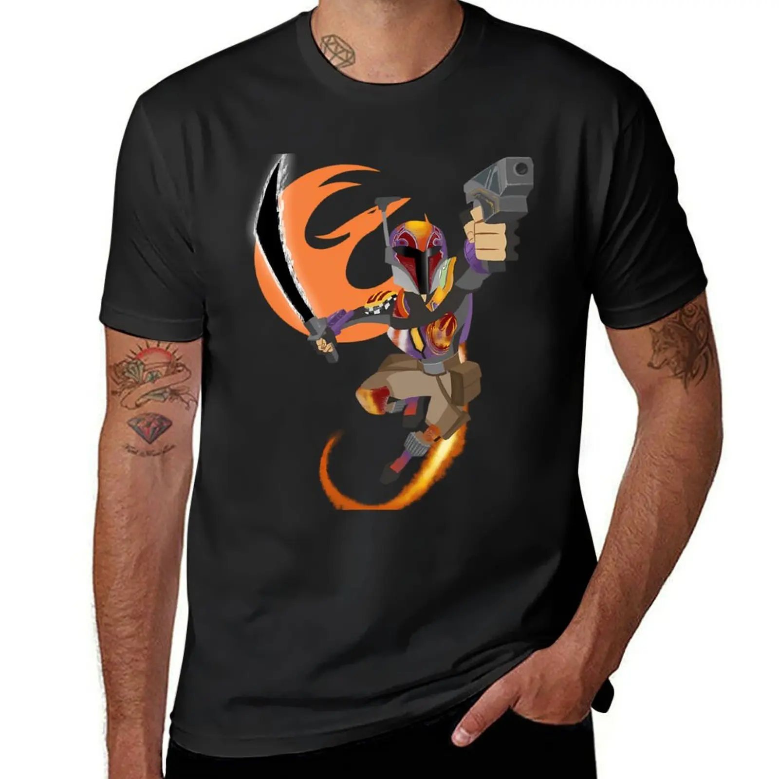 The Protector of Lothal T-Shirt anime clothes heavyweights quick drying anime mens cotton t shirts