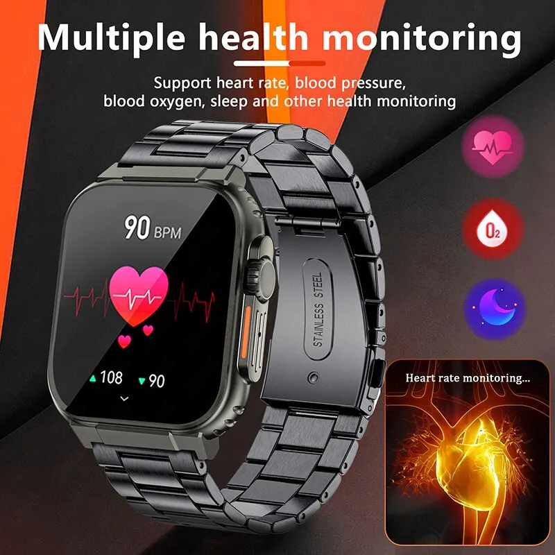 Men's Bluetooth Calling Smart Watch with Large Battery