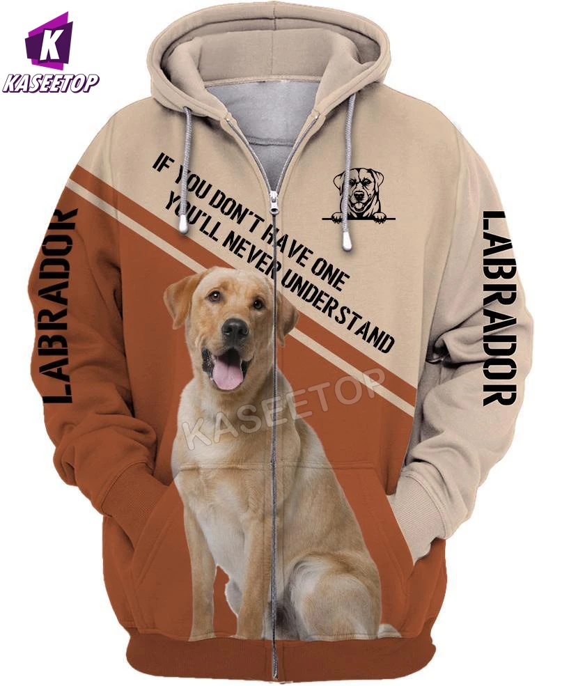 Labrador Retriever Hoodie 3D Printed Hoodies Fashion Pullover Men For Women Sweatshirts Cosplay Costumes Zip Hoodie Tracksuit