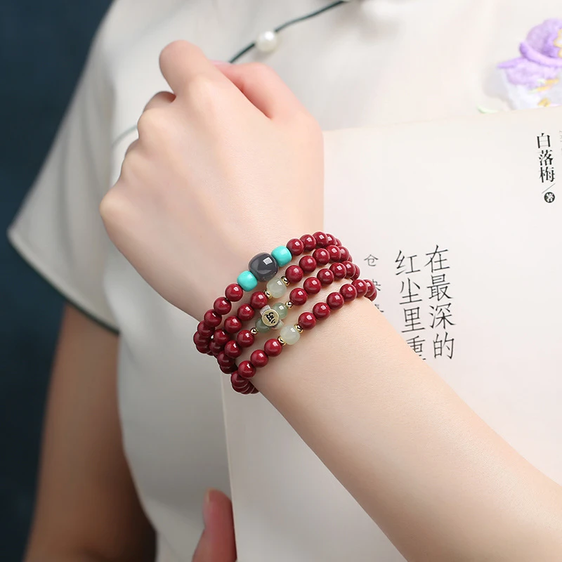 women born in Year of Rabbit: 108-bead Buddhist bracelet, Hetian jade, natal Buddha Manjushri Bodhisattva