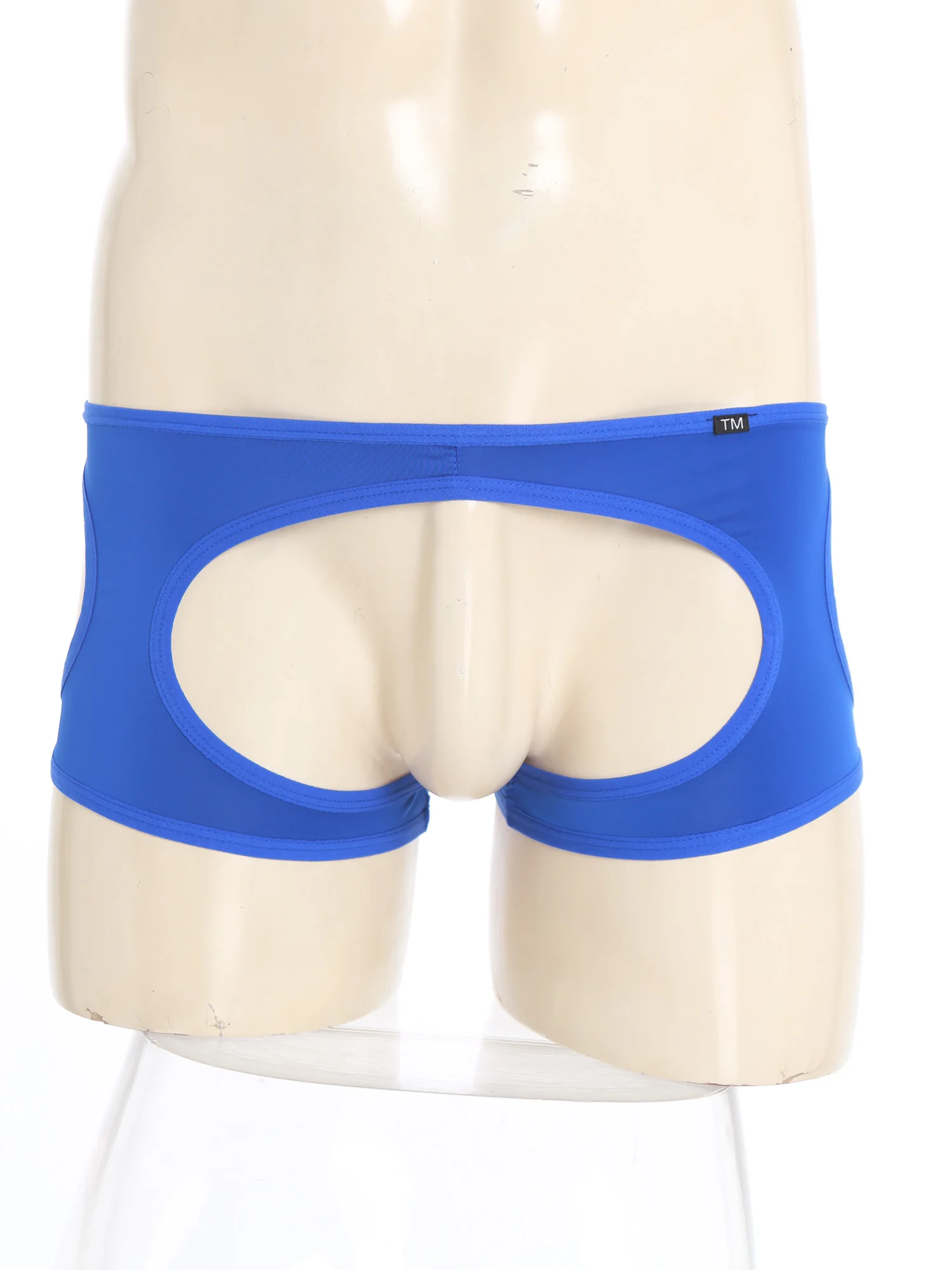 Mens Lingerie Low Rise Jockstraps Briefs Sissy Panties Opening Crotch Cut Out Sides Stretchy Underwear Panties Boxer Underpants