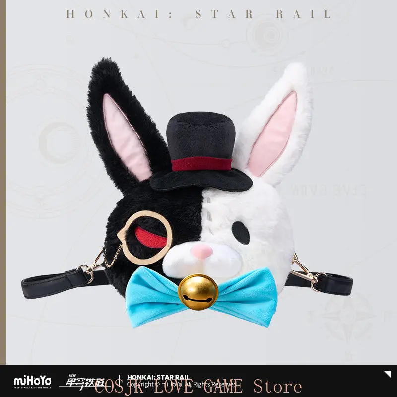 Original Official Honkai: Star Rail Sparkle Rabbit Plush Bag Anime Crossbody Bag Kawaii Shoulder Bag Cosplay Purse Xmas Gift