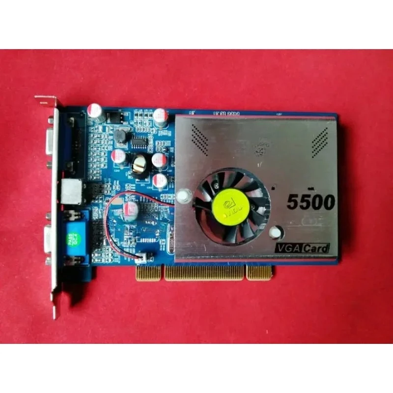Legacy PCI Video Card 256MB Dual VGA Port Single Dual Display Output Support Windows XP Old Desktop GPU
