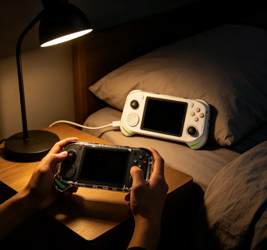 Retro RX6H Open Source Handheld Console, Linux System, 3.5 Inch IPS Screen, Pocket Video Game Player, 64GB Storage