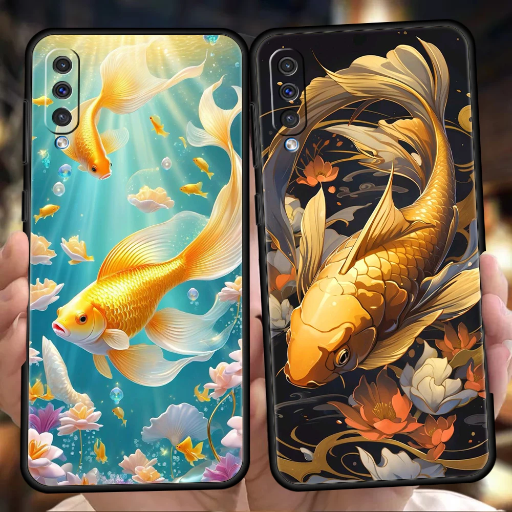 Cartoon Fish Phone Case for Samsung Galaxy A24 A13 A53 A73 A33 A22 A12 A02 A03 A05 A70 A50 A10 A20 5G Silicone Cover Shell Capas