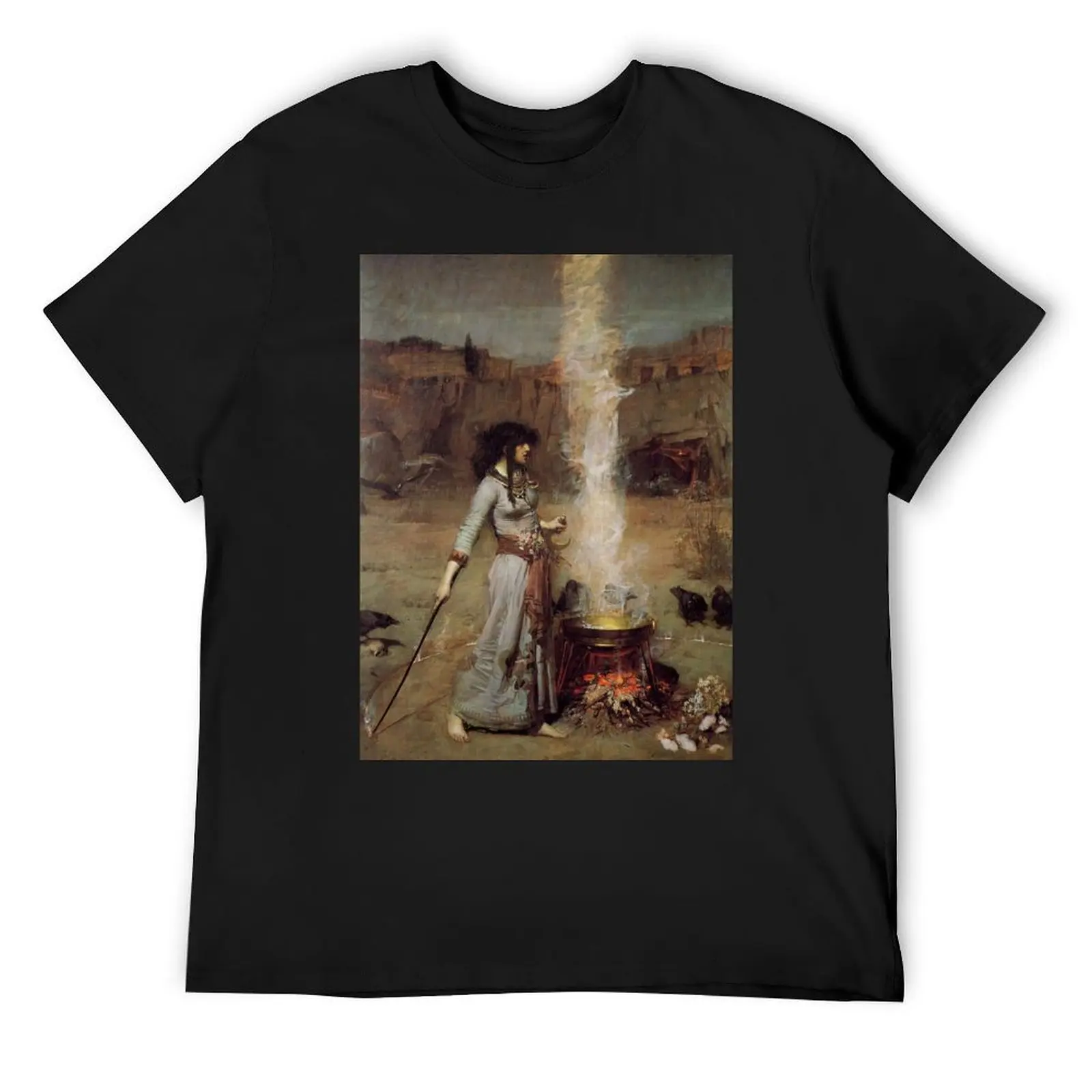 John William Waterhouse - The Magic Circle T-Shirt custom t shirt customs design your own boys whites men t shirt