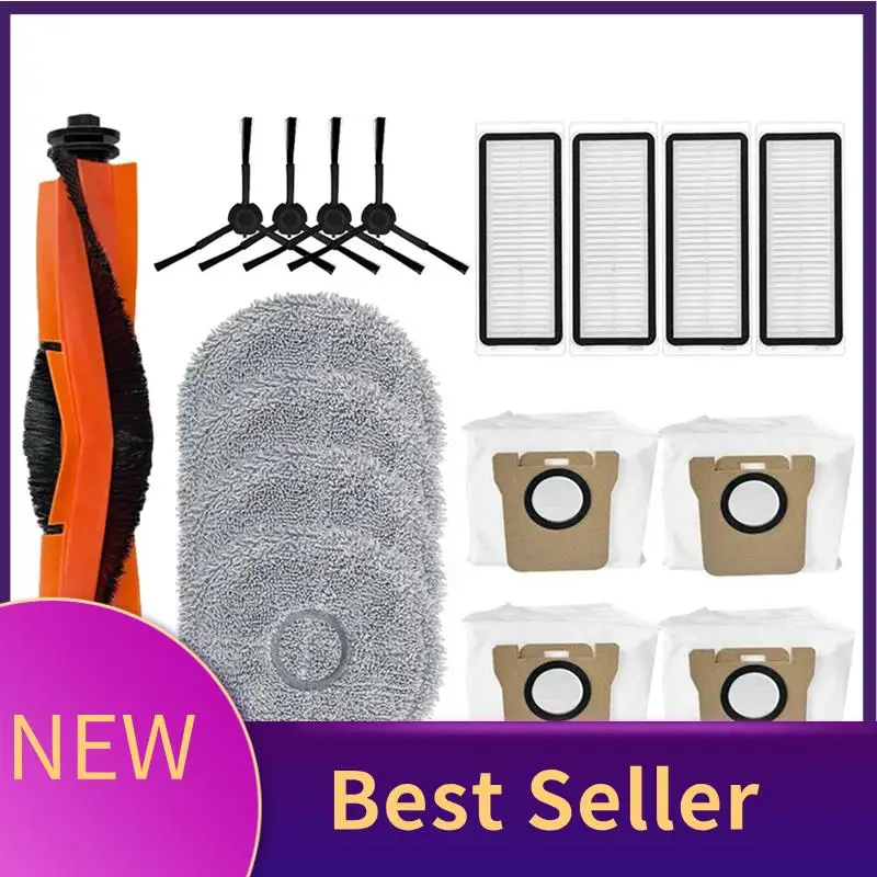 

ABHI-For Dreame Bot L20 Ultra Robot Vacuums Main Side Brush Hepa Filter Mop Cloths Rag Dust Bag Replacement Accessories