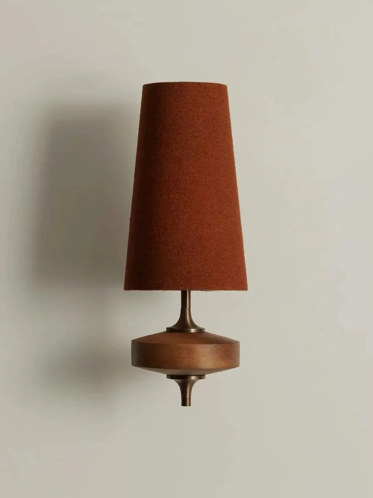 

2026 Modern Fabric LED Wall Lamp Nordic Style Bedroom Bedside Lamp Korean Style Living Room Creative Minimalist Decorative Lamp