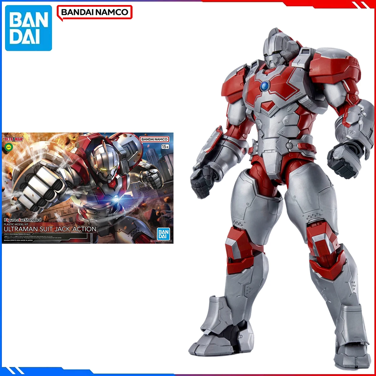 

Genuine Bandai Original Ultraman Figure Model Kits Figure-rise Standard Anime Figures Ultraman Suit Jack Action Model Toy Gift
