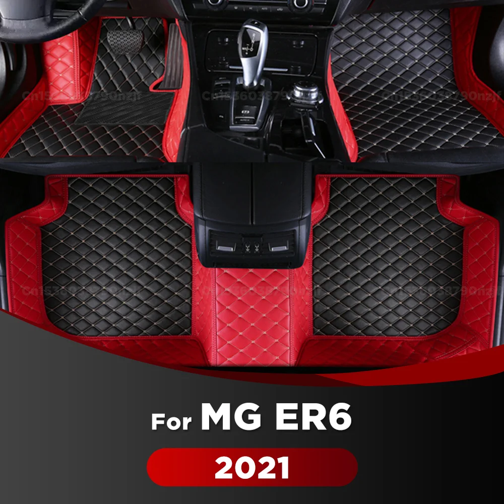 

For MG ER6 2021 Car Floor Mats Custom Auto Foot Pads Automobile Carpet Cover Interior Accessories