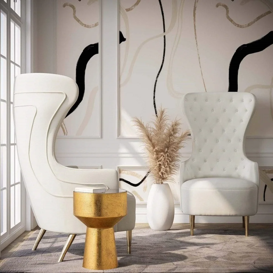 

Hot Sale Luxury Living Room Chair Velvet Upholstery Leisure High Back Accent Chair for Home Hotel Living Room Furniture