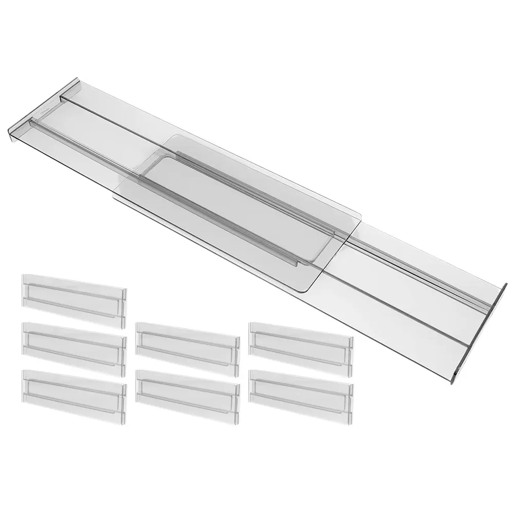 

8pcs Dividers Clothes ganizer for Socks Underwear Firm Material Drawer ganizer Divider Bedroom Vanity Plastic