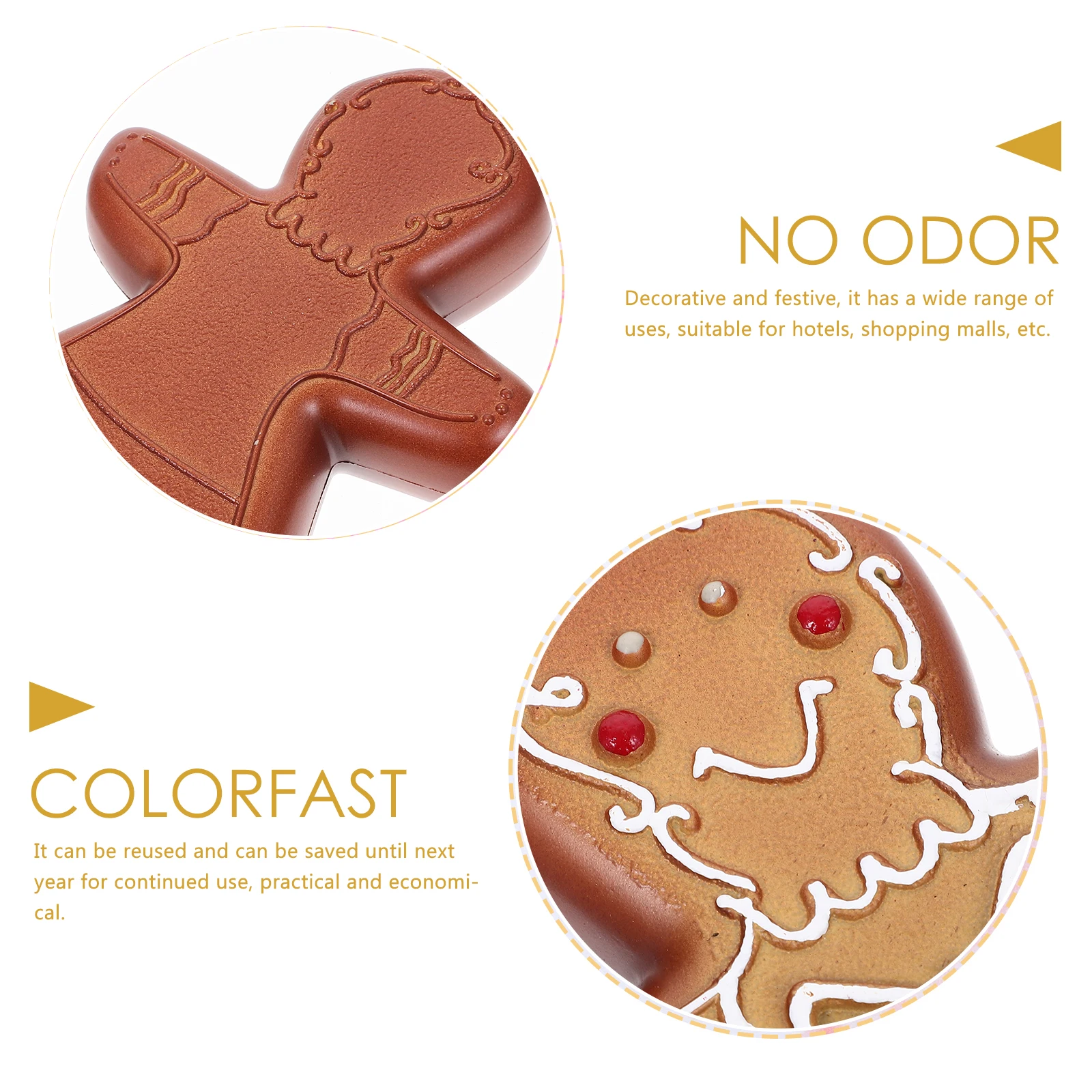 

Gingerbread Man Pendant Practical Decoration Tree Ornaments Props Hanging Decorations Acrylic Small