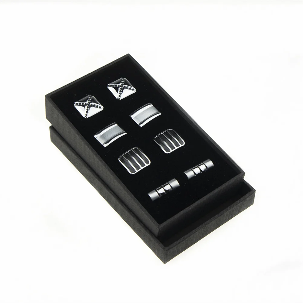 

8-луночная шкатулка для драгоценностей, бумажный органайзер для колец, манжеты-звеньев, витрина для хранения, безопасная защита, бумажная шкатулка для ювелирных изделий