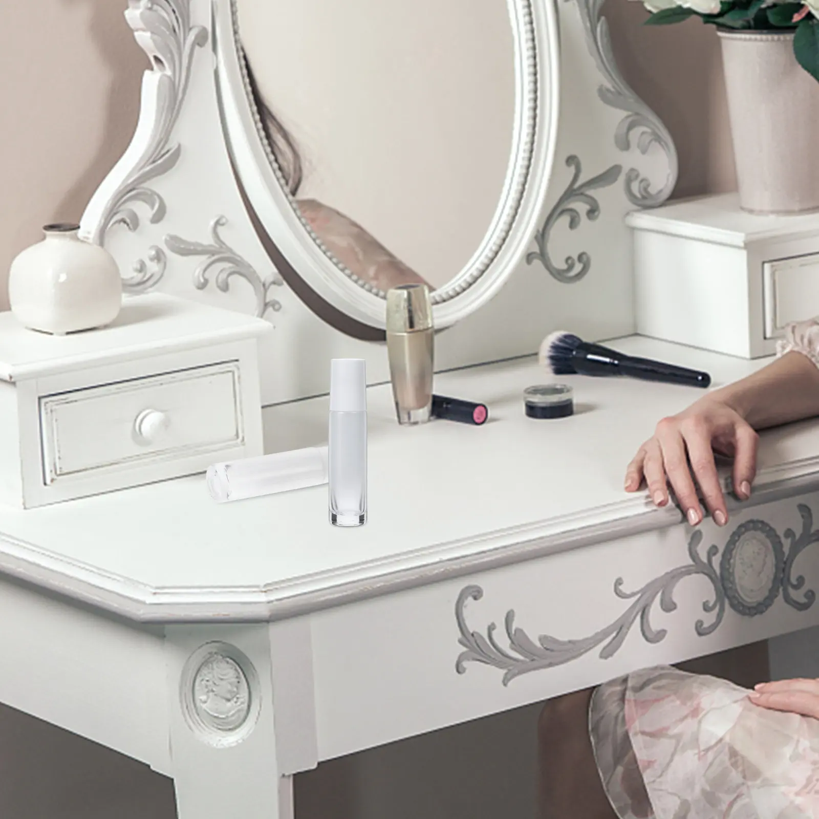 

Набор из 6 флаконов-роллеров для эфирных масел, 10 мл, из толстого стекла, для ежедневного использования, безопасные для путешествий, устойчивые к испарению