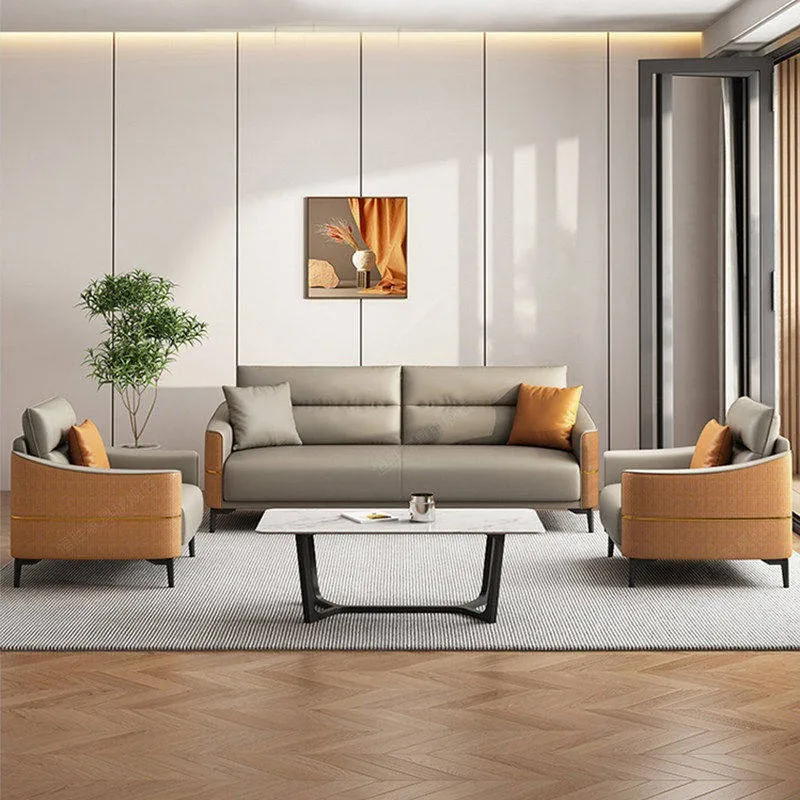 Office sofa sitting area reception hotel leisure small business meeting sofa coffee table combination