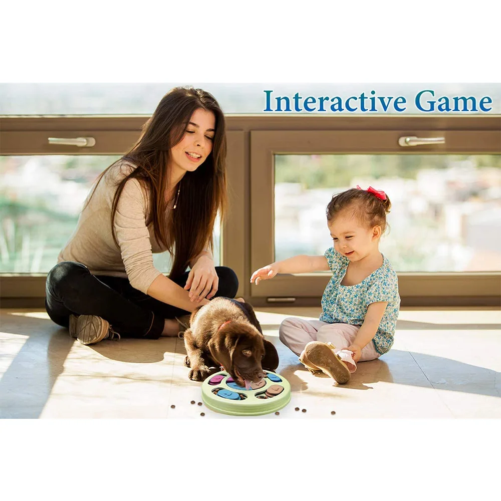 Puzzle interactif pour chien, jouet à alimentation lente, augmente la nourriture, pour l'entraînement au qi