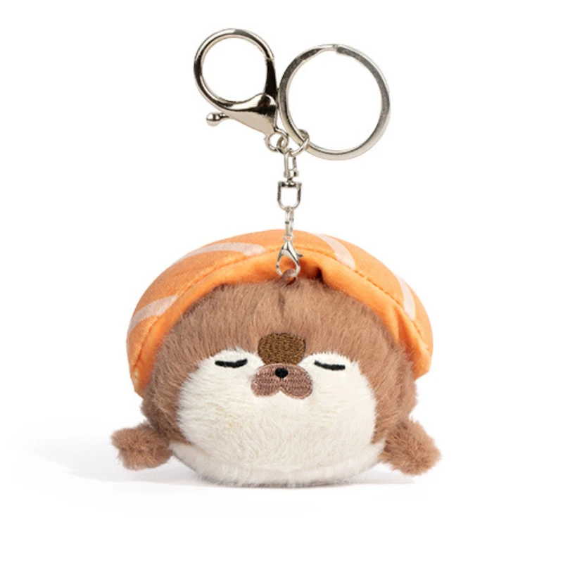 Seal Plush Keychain Toy Sea Otter Soft Kawaii Doll Lifelike Stuffed Marine Life Simulation Seal Ornament Birthday Gift for Woman