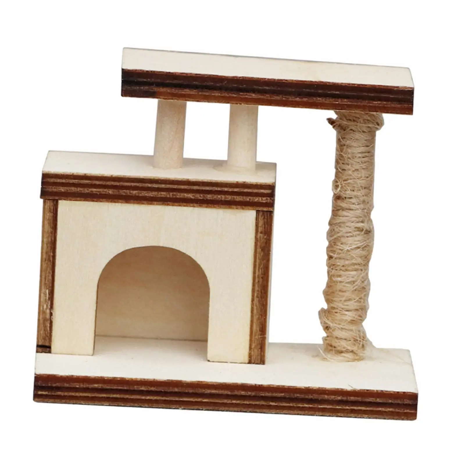 1/12 Puppenhaus Katze Klettergerüst für Dekoration Architektur DIY Landschaft