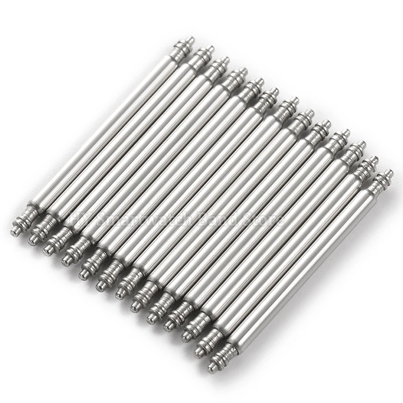 20 piezas pasadores de resorte para correa de reloj, 1,5mm, 1,8mm, 2,0mm, 2,5mm de diámetro, barras de resorte de acero metálico, pasadores de enlace, herramienta de reparación de relojes de 16/18/20/24mm