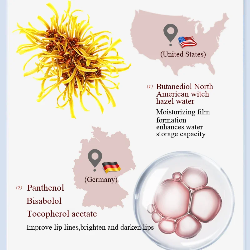 مصل شفاه فم وردي سريع التفتيح تبييض دائم لإزالة الدخان الداكن بلسم الشفاه مرطب ملمع الشفاه زيت الشفاه #5