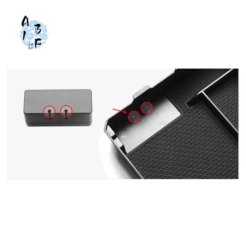 

A13F-Car Center Console Armrest Box Storage Box Insert Tray Accessories For Toyota Prado 2010-2019