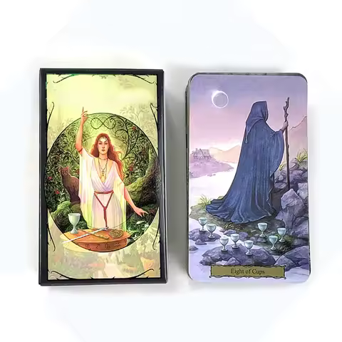 Tarot Cards A 78pcs Deck Oracle English Visions Prediction Divination Edition Borad Games, Holidays Game Family Gathering Games