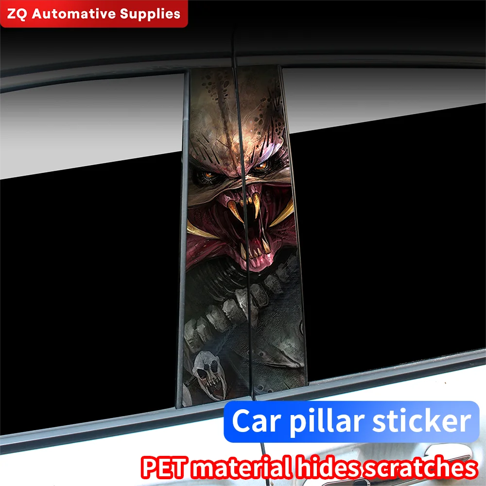 Predator Car Stickers Waterproof Auto B-Pillar Funny Decoration Cover Scratches Sunscreen Doors Pillar Trim Auto Accessories