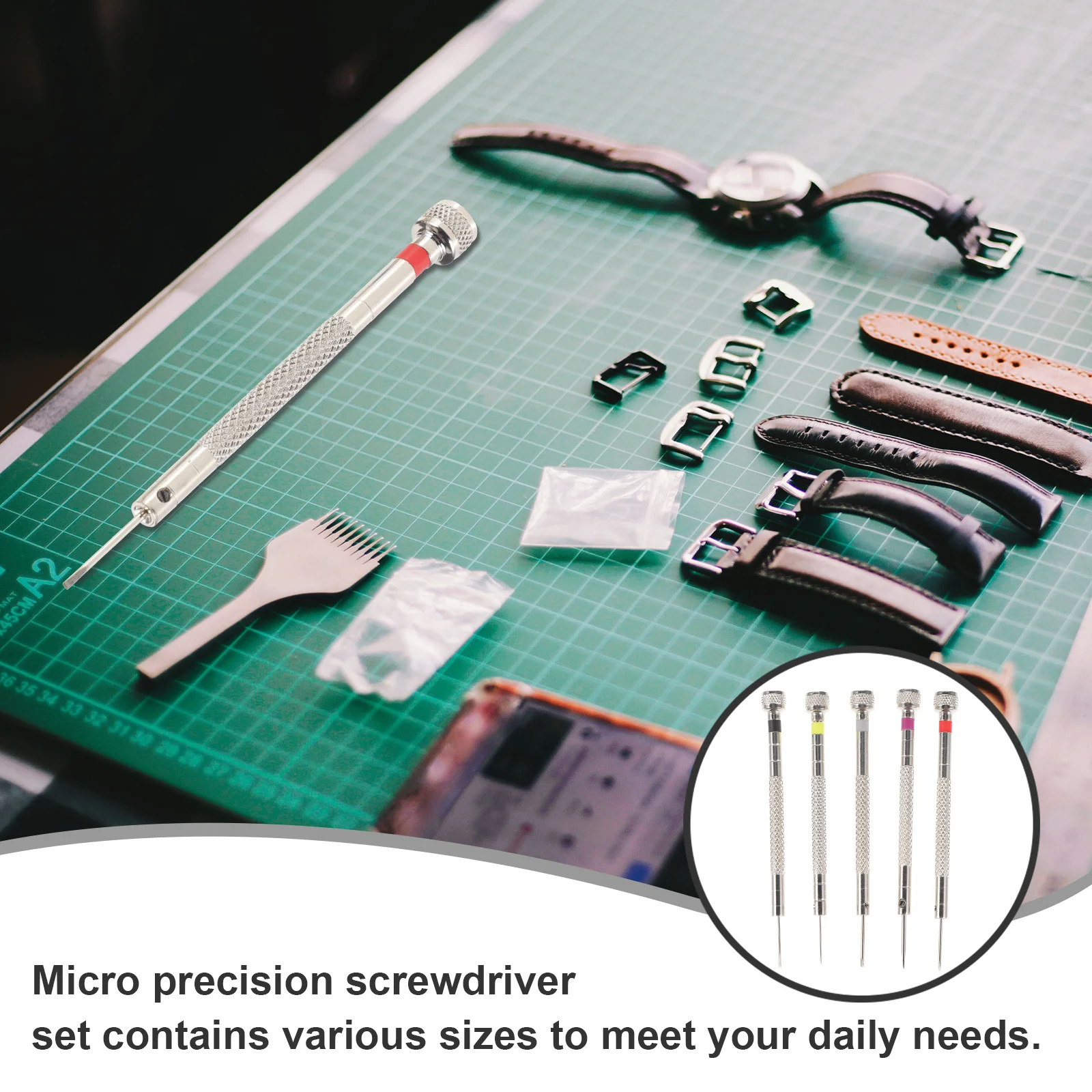 

1Set Eyeglasses Screwdriver Assorted Mini Screwdrivers Eyewear Repair Tool Watch Replacement Watch Strap Adjustment