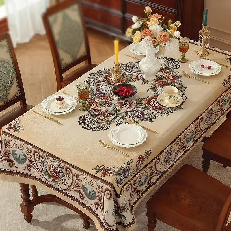 European Style Table Cover, Thickened for Daily Use at Home, Kitchen & Terrace, Ideal Gift